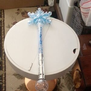 Disney On Ice Frozen Blue and Silver Snowflake Wand